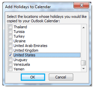 add holidays to calendar